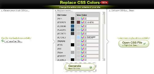 Editor CSS Colores
